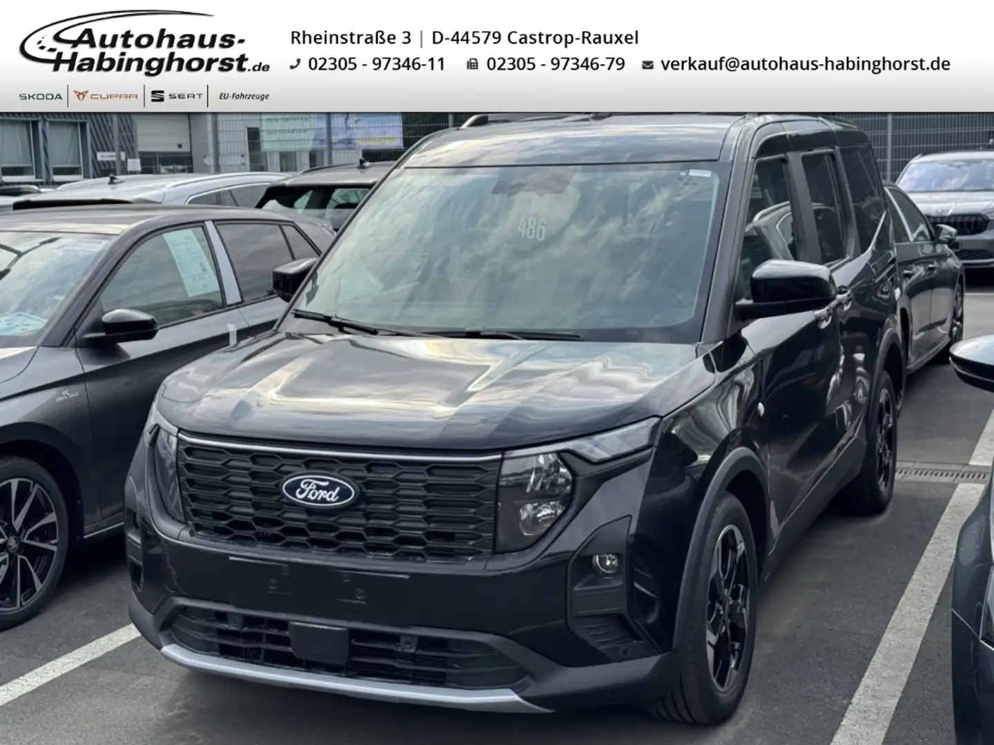 Ford Tourneo Courier 1.0 EcoBoost Active ACC LED Navi Klima Shz LM Schwarz - 1