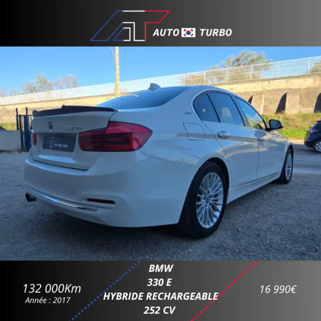 BMW 330 (F30) 330EA 252CH LUXURY Blanco - 2