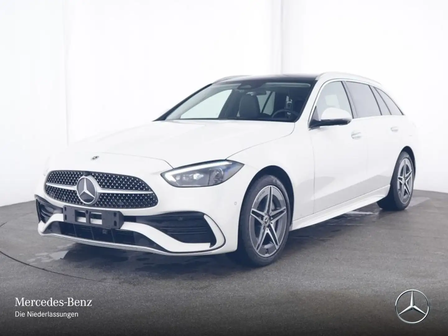 Mercedes-Benz C 300 e T AMG+PANO+360+AHK+BURMESTER+TOTW+KEYLESS Weiß - 2