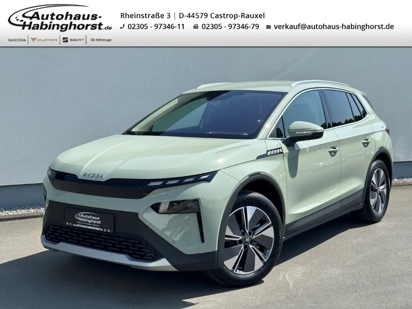 Skoda Elroq 85 - 82kWh 130 Jahre Edition AHK HeadUp Leder Matr Grün - 1