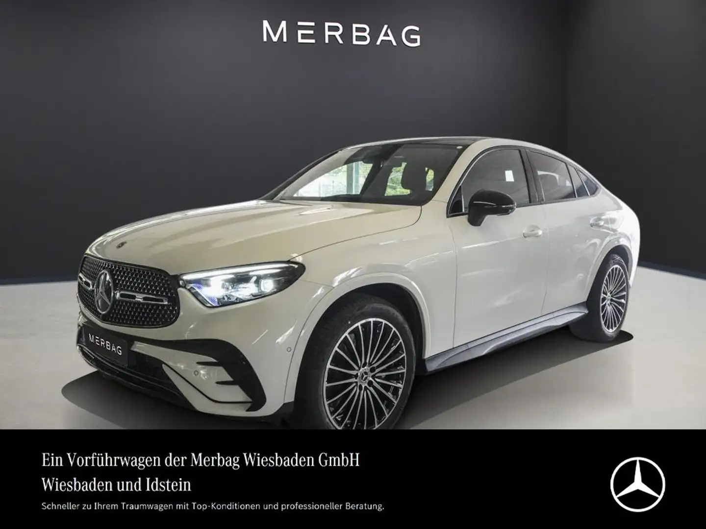 Mercedes-Benz GLC 220 d-COUPÈ-AMG-NIGHT-PANO-AHK-UVP 78.000,- Blanc - 1