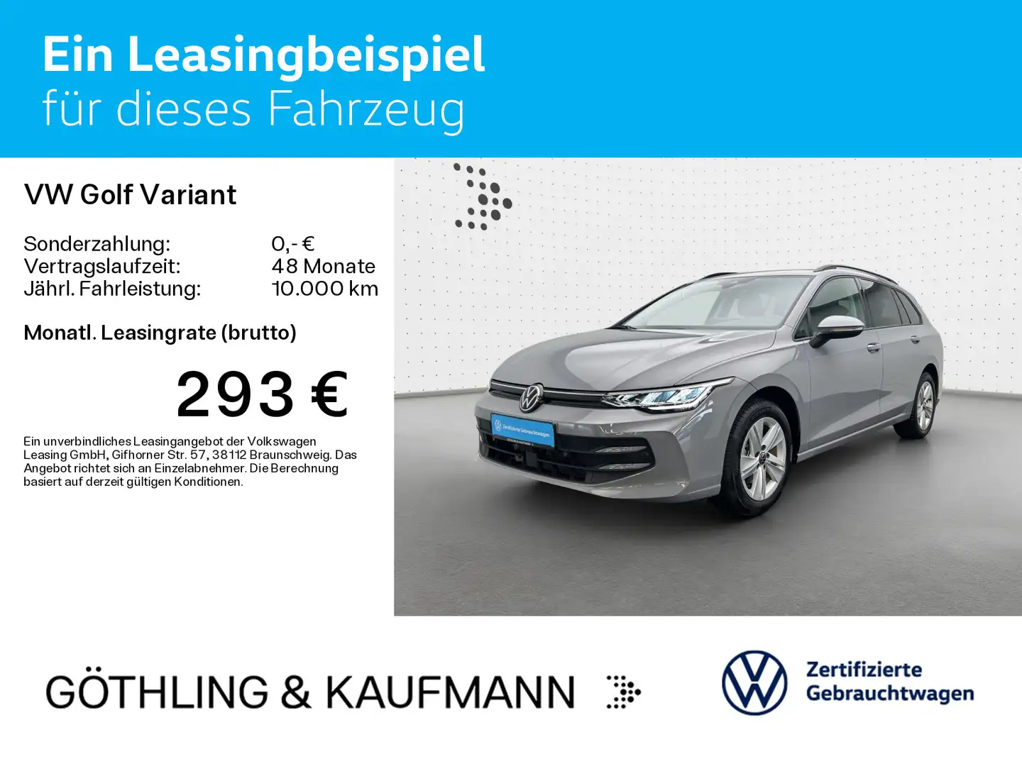 Volkswagen Golf Variant Life 1.5 TSI*AHK*LED*SHZ*ASG*APP*PD Grau - 2