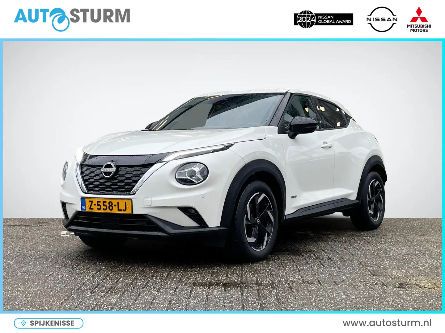 Nissan Juke 1.6 Hybrid Tekna Sound Pack | Navigatie | 360° Cam Wit - 1
