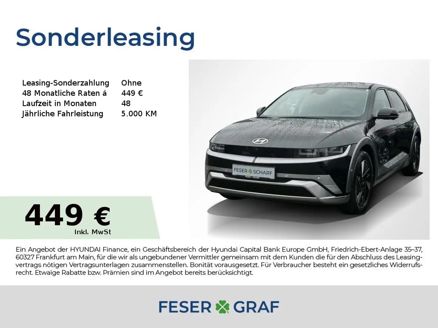 Hyundai IONIQ 5 TECHNIQ BOSE PARK-PAKET NAVI MATRIX 360° Schwarz - 1