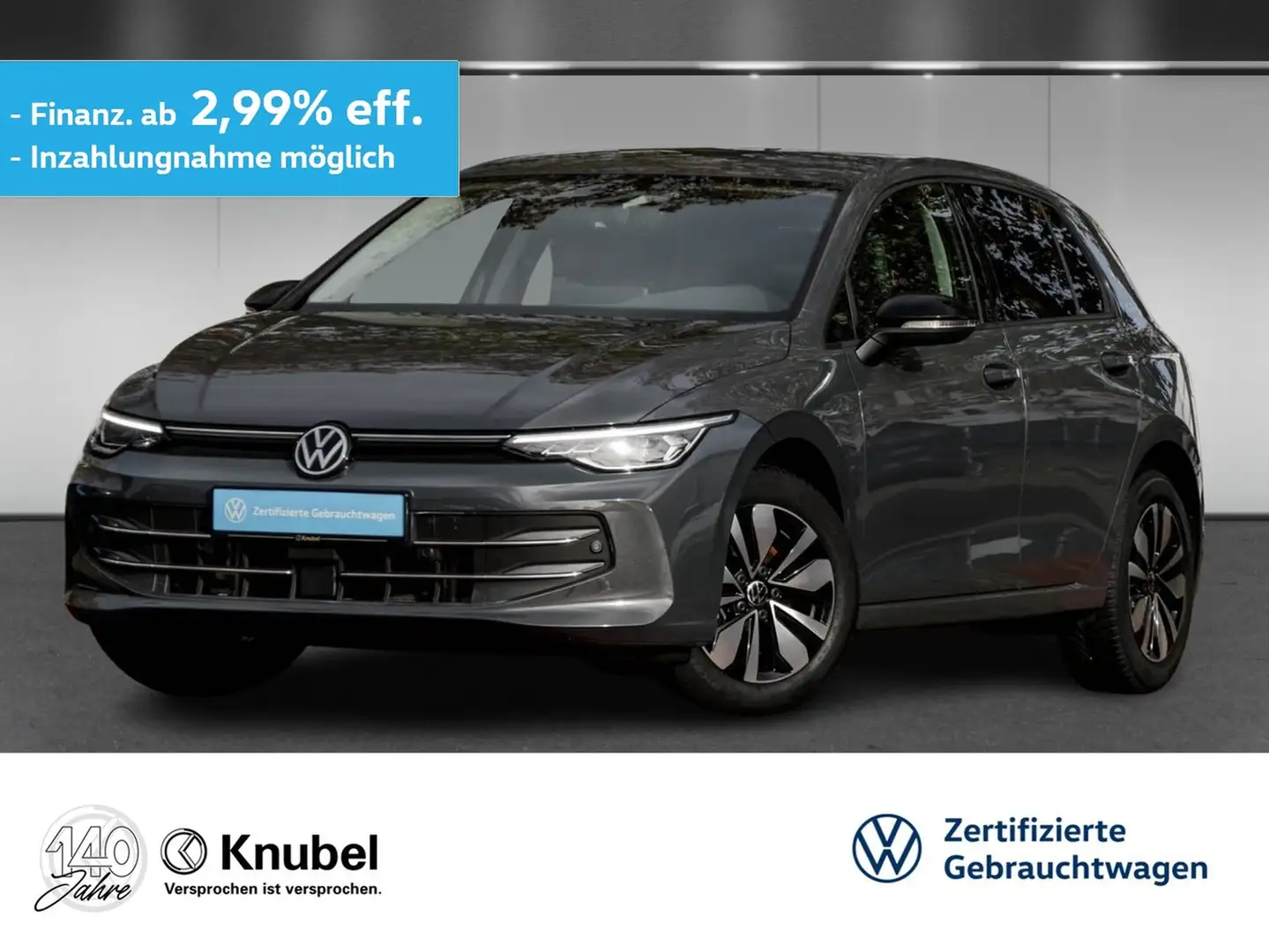 Volkswagen Golf VIII GOAL 1.5 TSI LED+ Navi AHK TravelAss. Ganz... Grau - 1