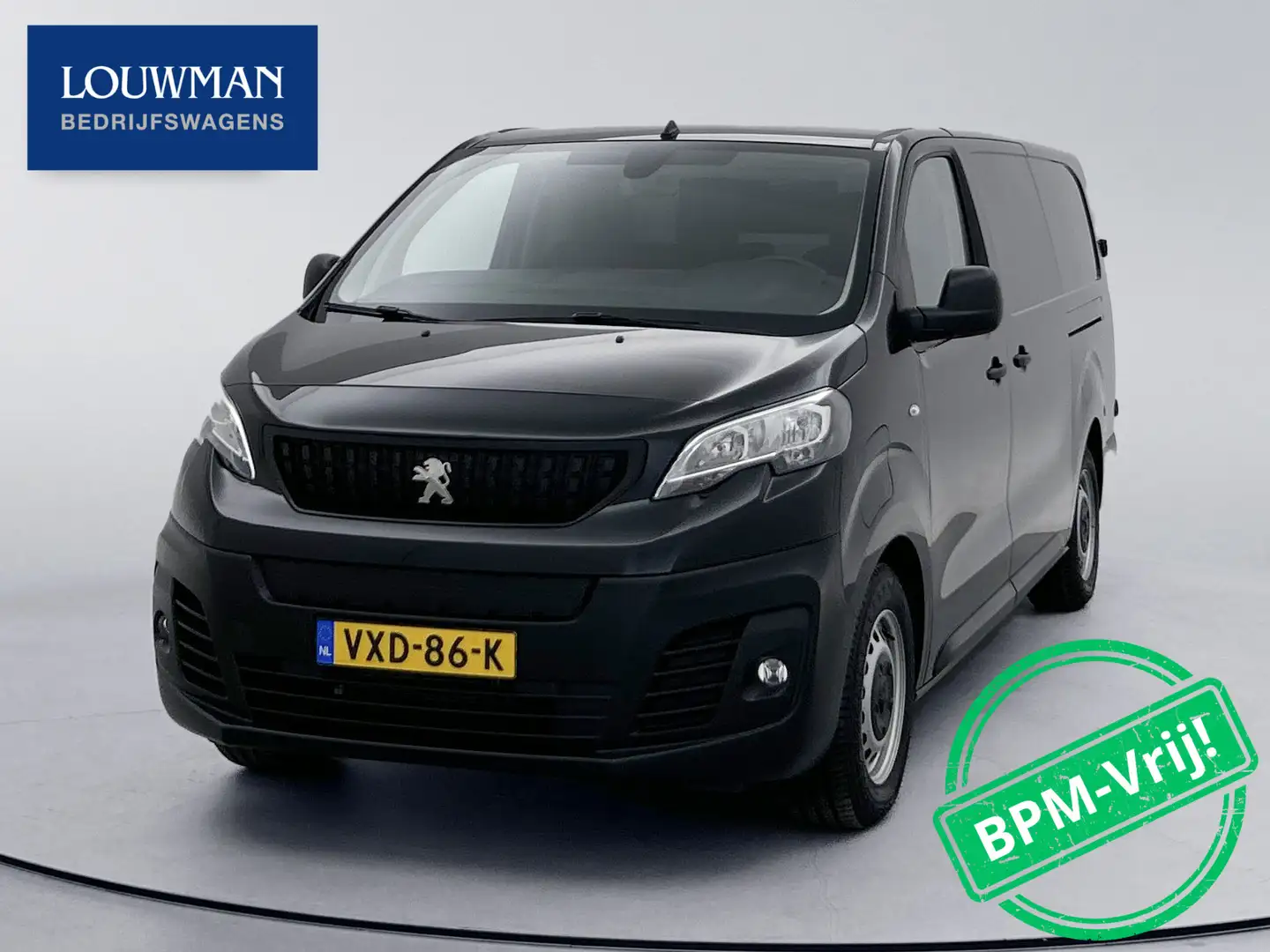 Peugeot e-Expert EV L3 75 kWh Long Fase-3 laden 2x schuifdeur 330km Zwart - 1