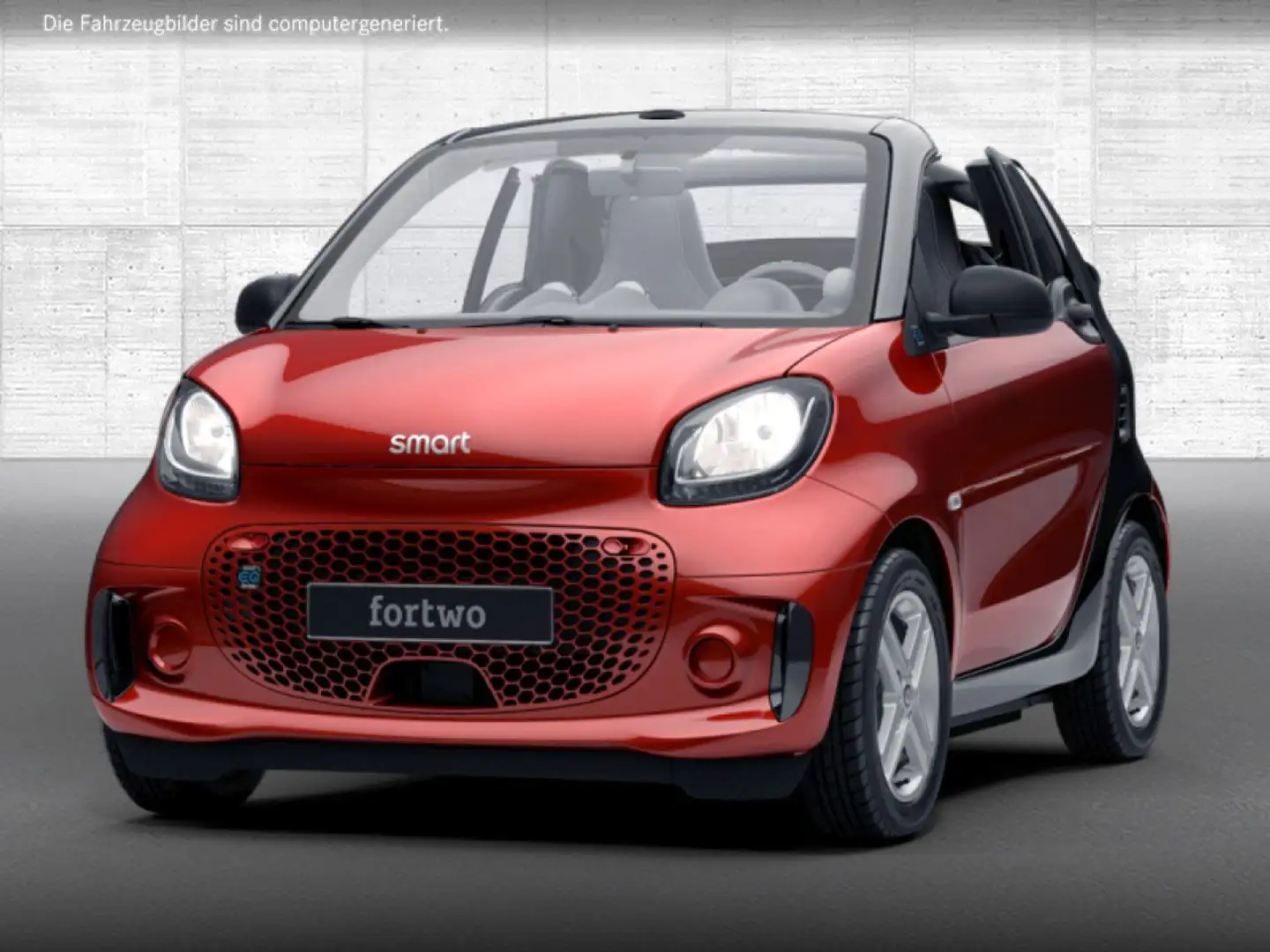 smart forTwo EQ 60kWed passion PDC Dig Radio 22kW Bordl Rot - 2