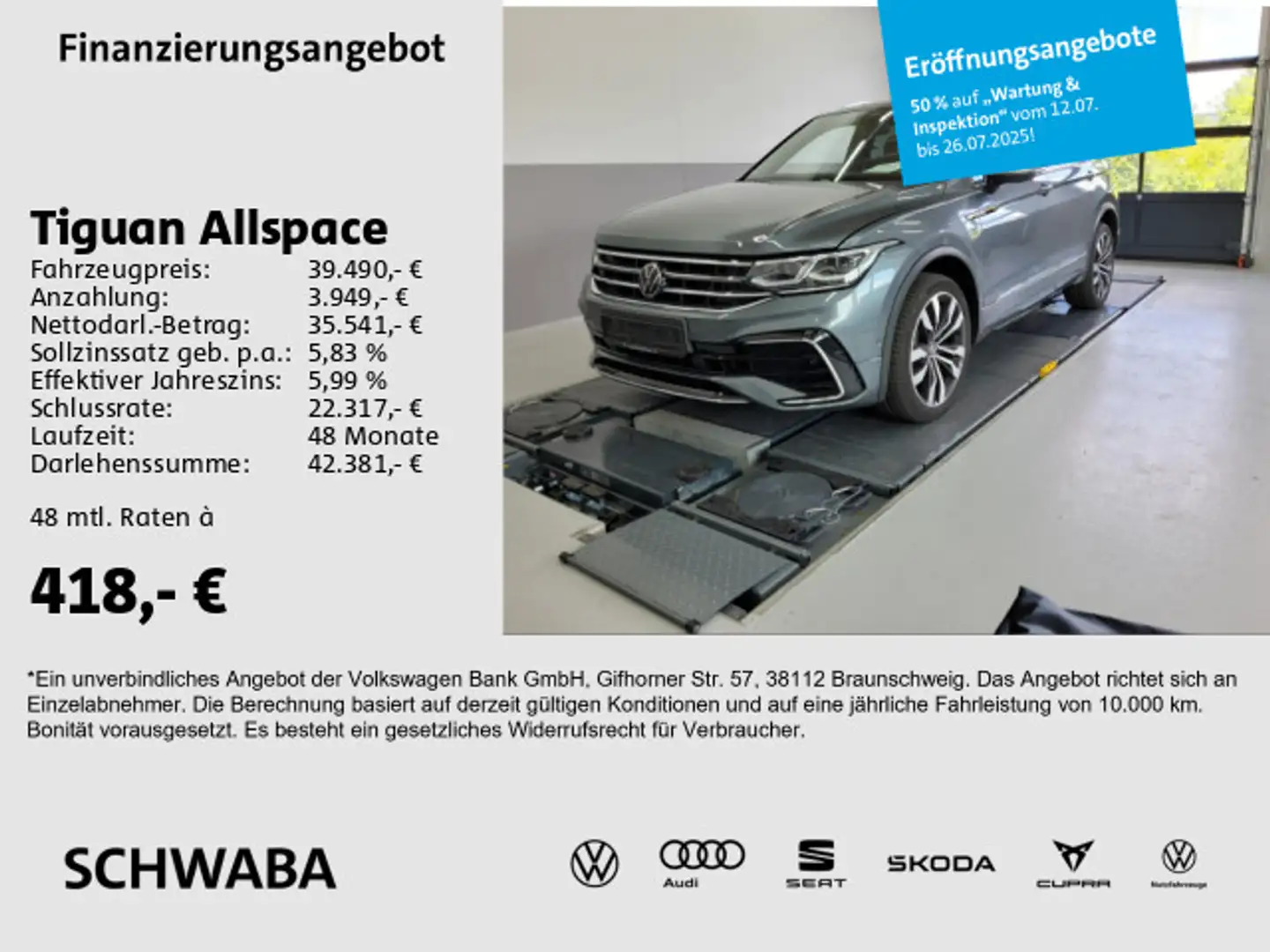 Volkswagen Tiguan Allspace R-Line 2.0TDI 4m*ACC*AHK*PANO*20 Grau - 1