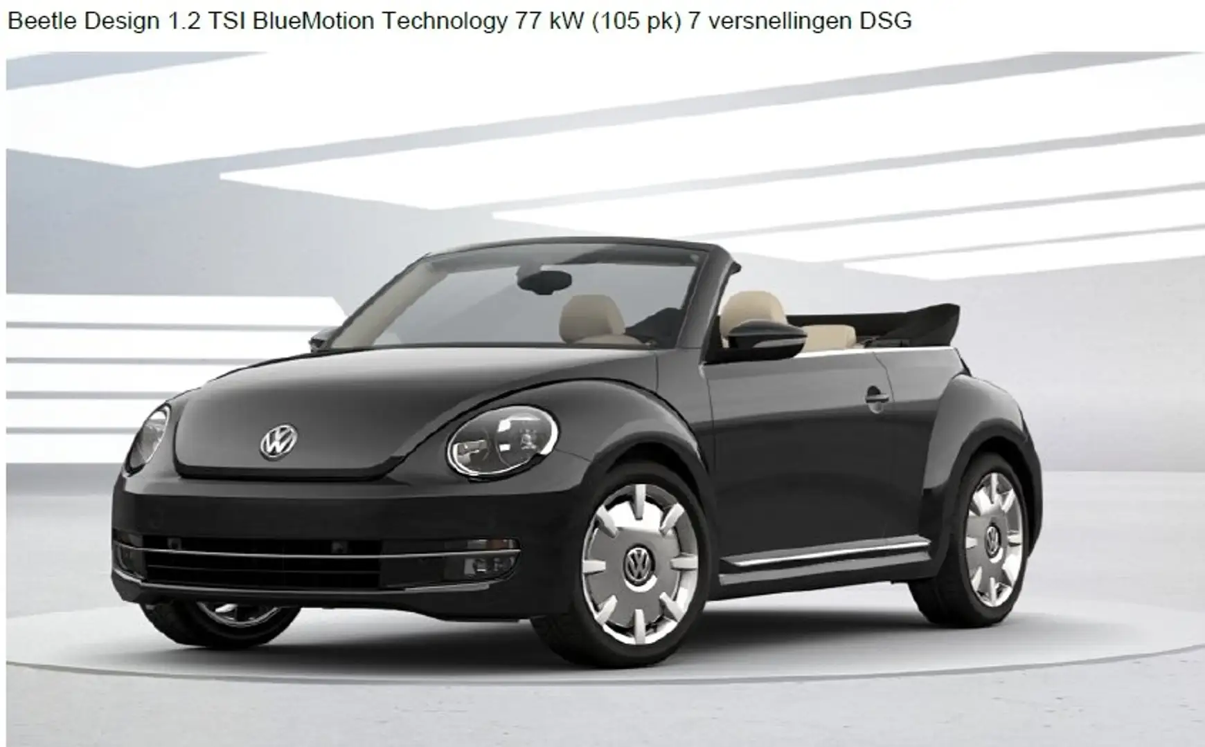 Volkswagen Beetle 1.2 TSI DSG ** 36500 km ** Sportzetels ** Opties ! Zwart - 2