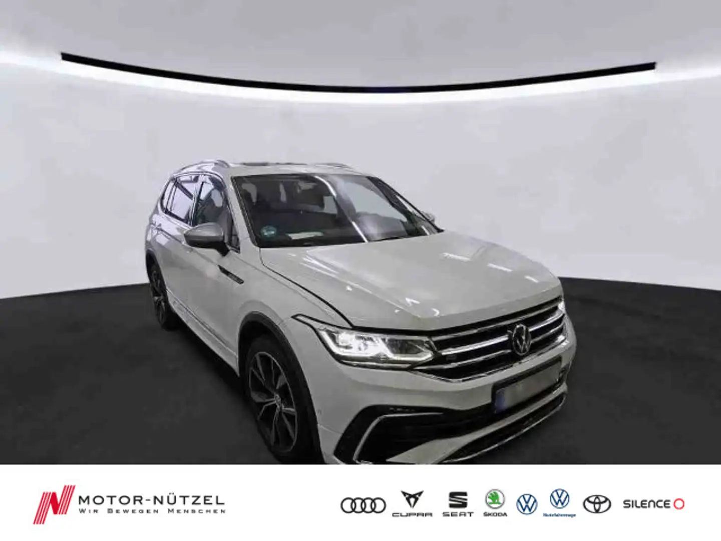 Volkswagen Tiguan Allspace 2.0 TDI 4M R-LINE LEDER+AHK+PANO Weiß - 1