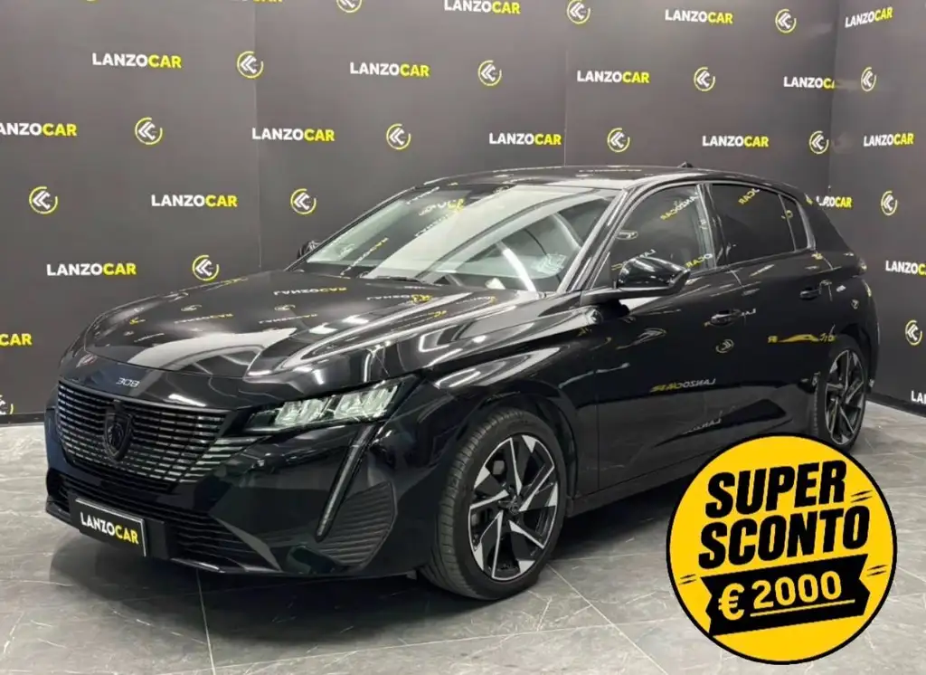 Peugeot 308, 1.2 130CV BERLINA ALLURE PACK *DIVERSI COLORI*, colore nero, 2024, benzina | usata in vendita da LANZOCAR