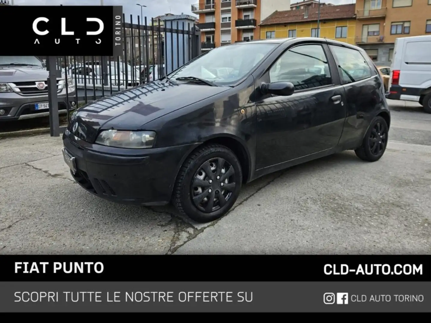Fiat Punto 1.2i 16V cat 3 porte Fekete - 1
