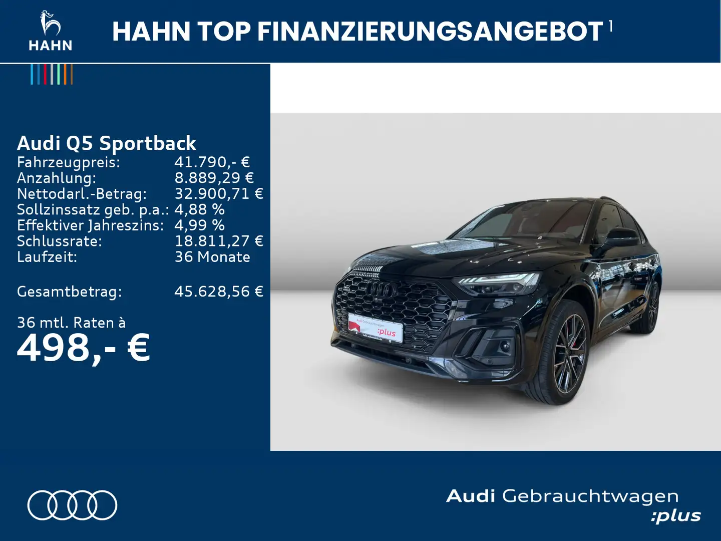 Audi Q5 55TFSIe quattro S-trc S-line Matrix Schwarz - 2