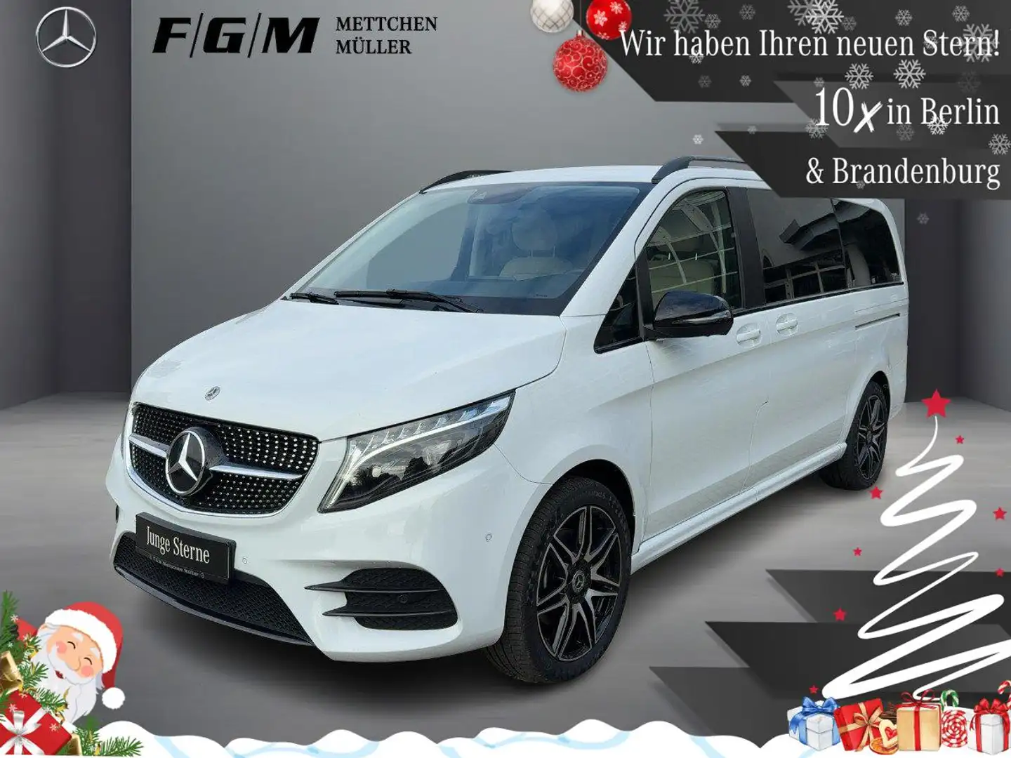 Mercedes-Benz V 300 d 4M EXCLUSIVE AMG-Line Lang Burm|S-Dach Weiß - 1