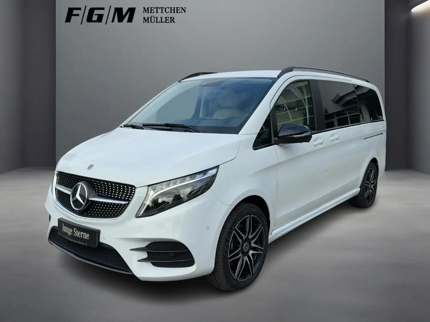 Mercedes-Benz V 300 d 4M lang 360|AHK|Burm|Pano|S-Dach|TWA|SHD Blanc - 1