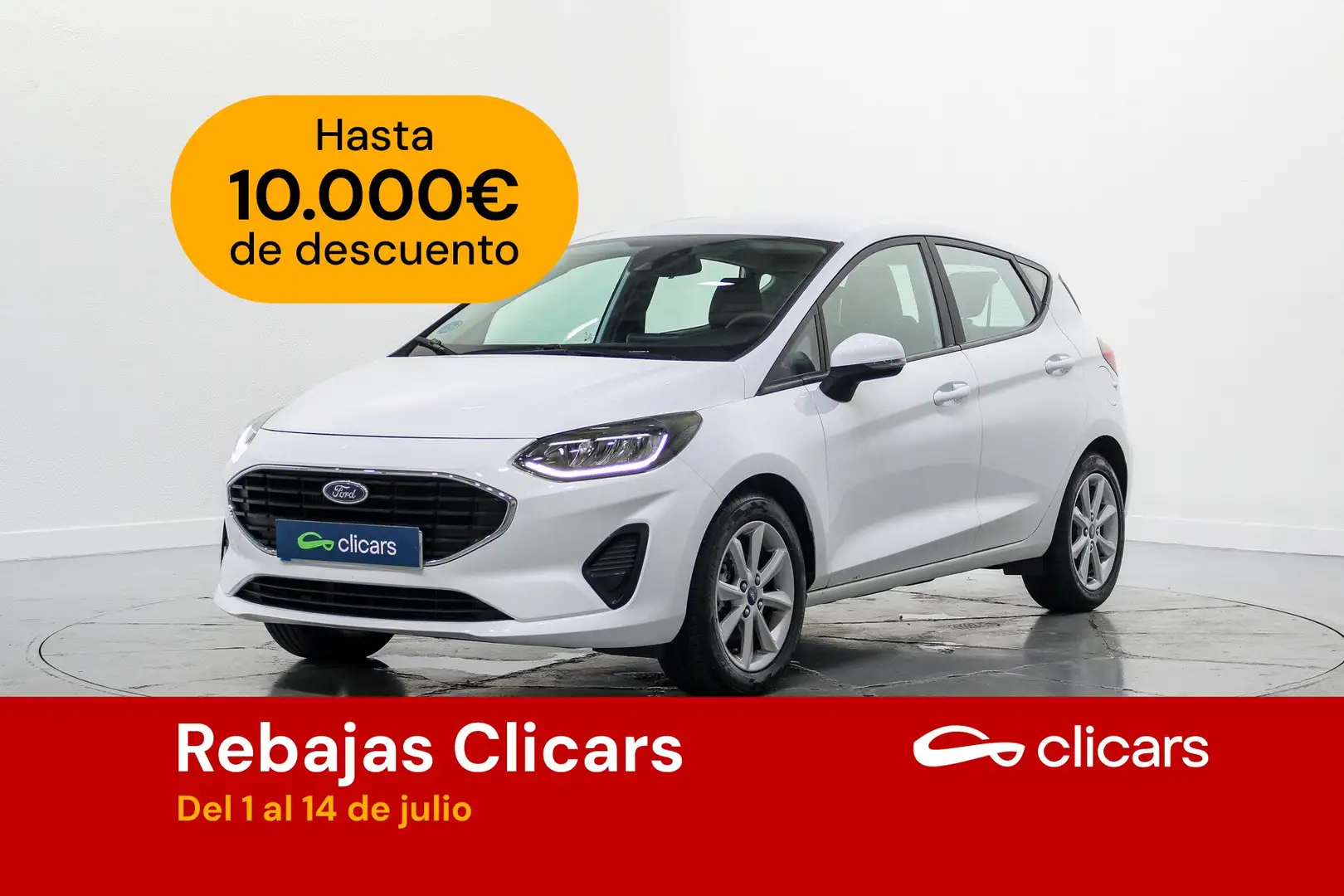 Ford Fiesta 1.0 EcoBoost Trend 100 Blanco - 1