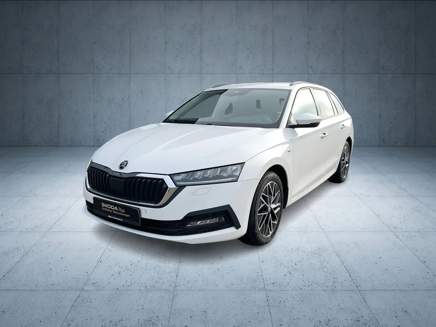 Skoda Octavia Combi 2.0 TDI DSG 4x4 Clever /AHK Weiß - 2