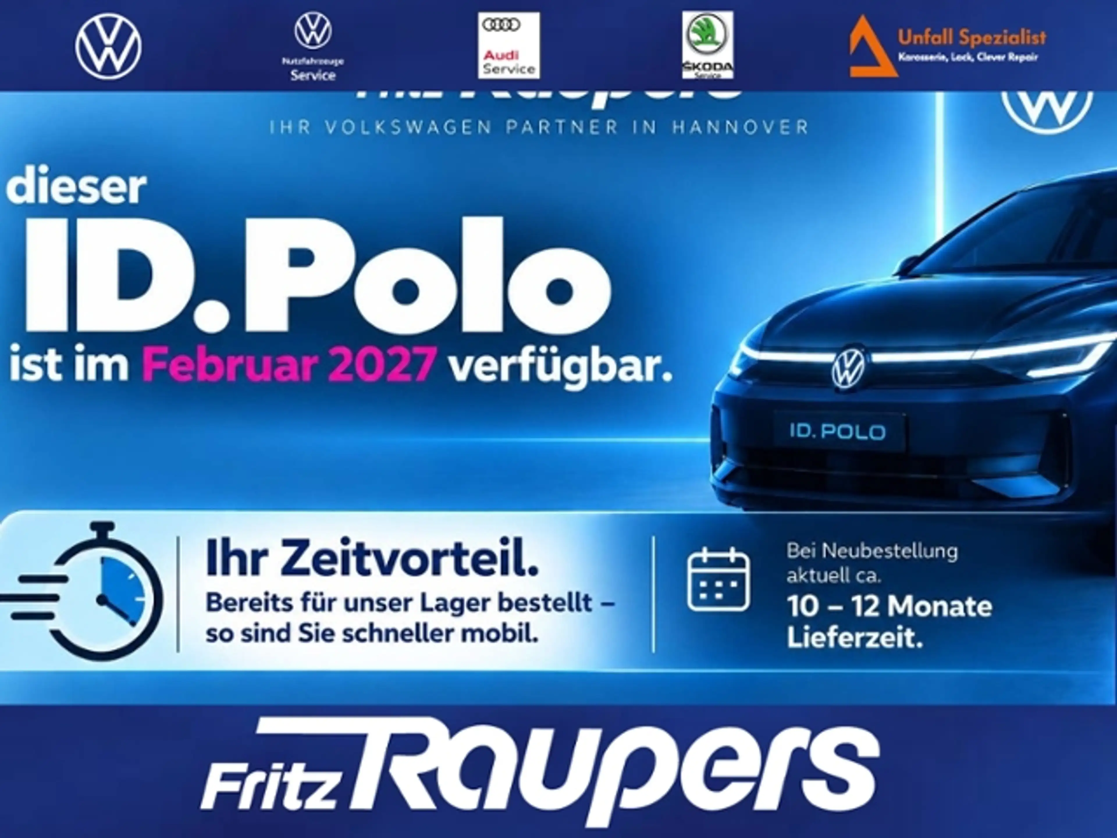 Volkswagen ID. Polo Trend (116 PS) 37 kWh 1-Gang-Automatik