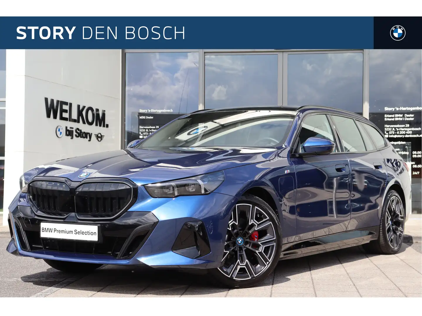 BMW 530 5 Serie Touring 530e M Sport Automaat / Panoramada Bleu - 1