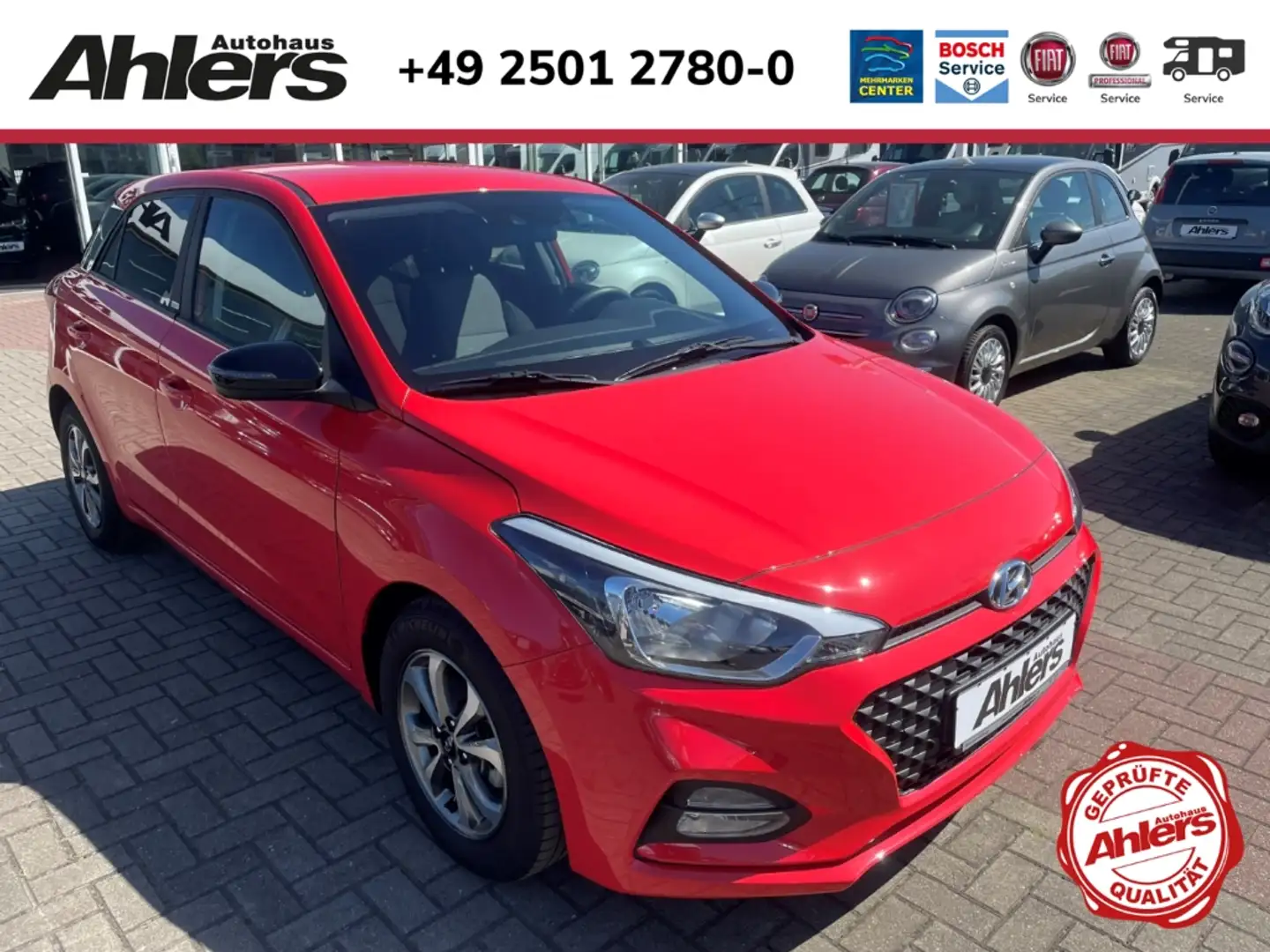 Hyundai i20 YES!+SITZLENKRADHEIZUNG+KAMERA+CARPLAY+TEMPOMAT+ Rosso - 1