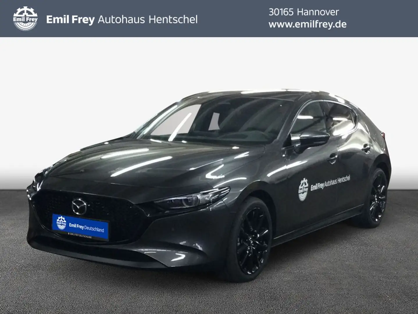 Mazda 3 e-SKYACTIV-X 186 M HYBRID Aut. EXCLUSIVE-LINE 13 Grau - 1
