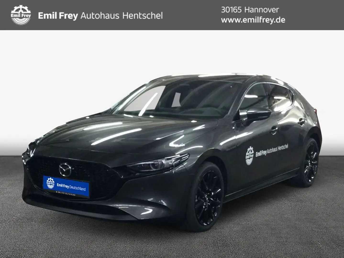 Mazda 3 e-SKYACTIV-X 186 M HYBRID Aut. EXCLUSIVE-LINE 13 Grau - 1