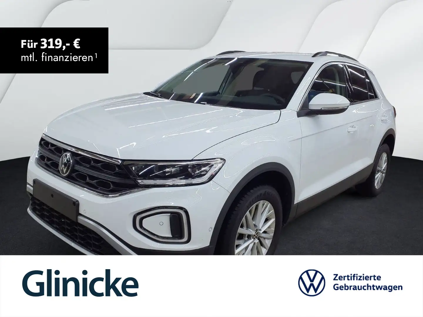 Volkswagen T-Roc 1.0 TSI Life Klima Navi LED Sitzheizung Weiß - 1