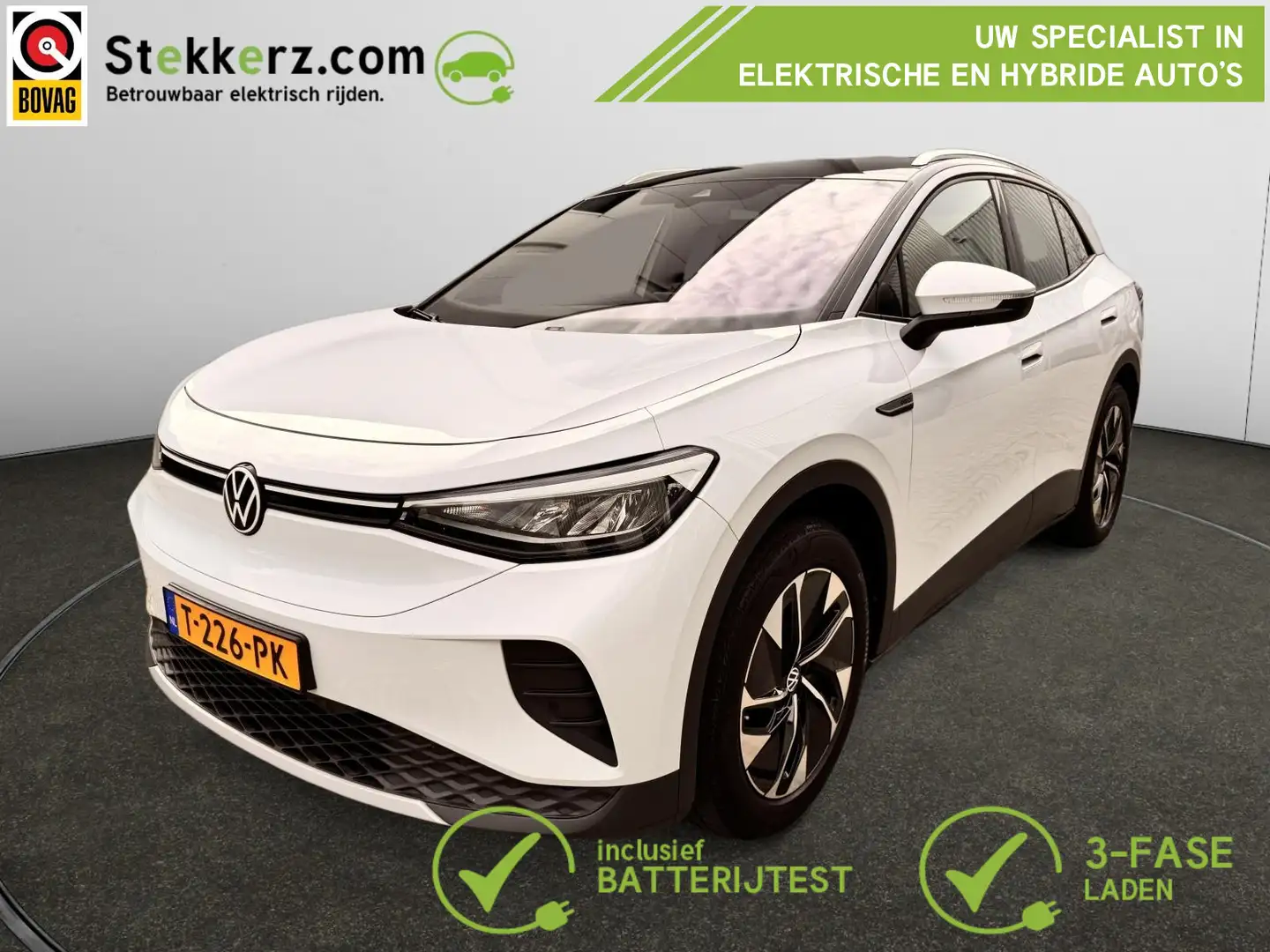 Volkswagen ID.4 Pro Business 77 kWh Camera, Leer-Alcantara, Stylep Blanc - 1