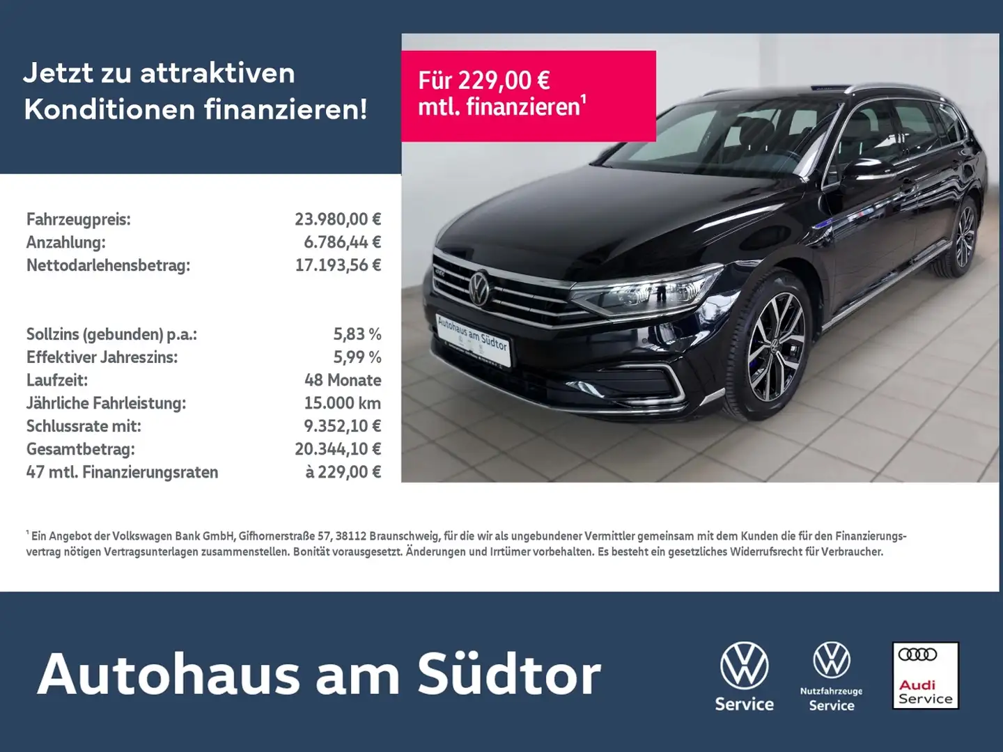 Volkswagen Passat Variant GTE 1.4 TSI LED RFK ACC Standhzg. Noir - 1