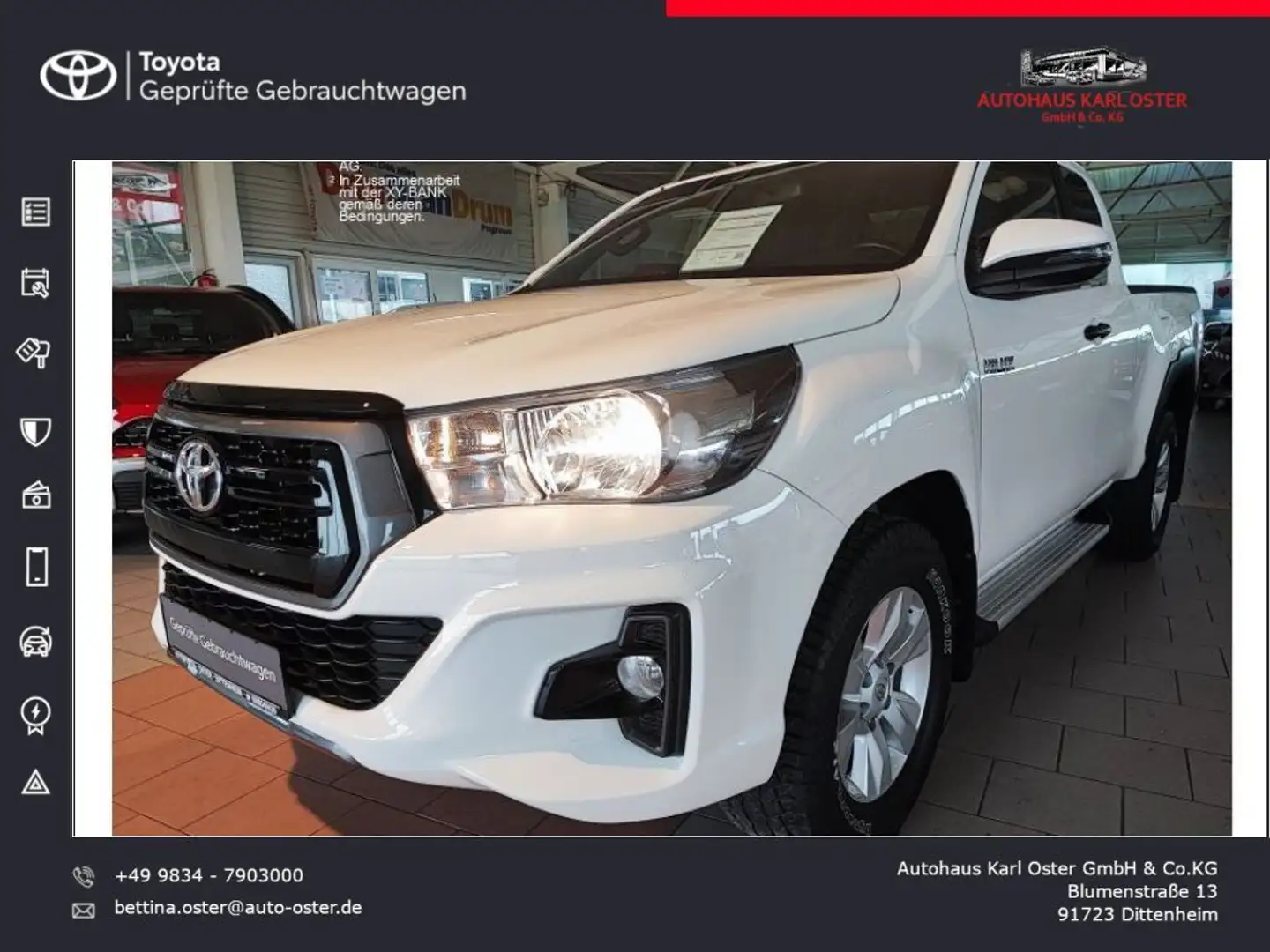 Toyota Hilux 4x4 Extra Cab Comfort White - 1