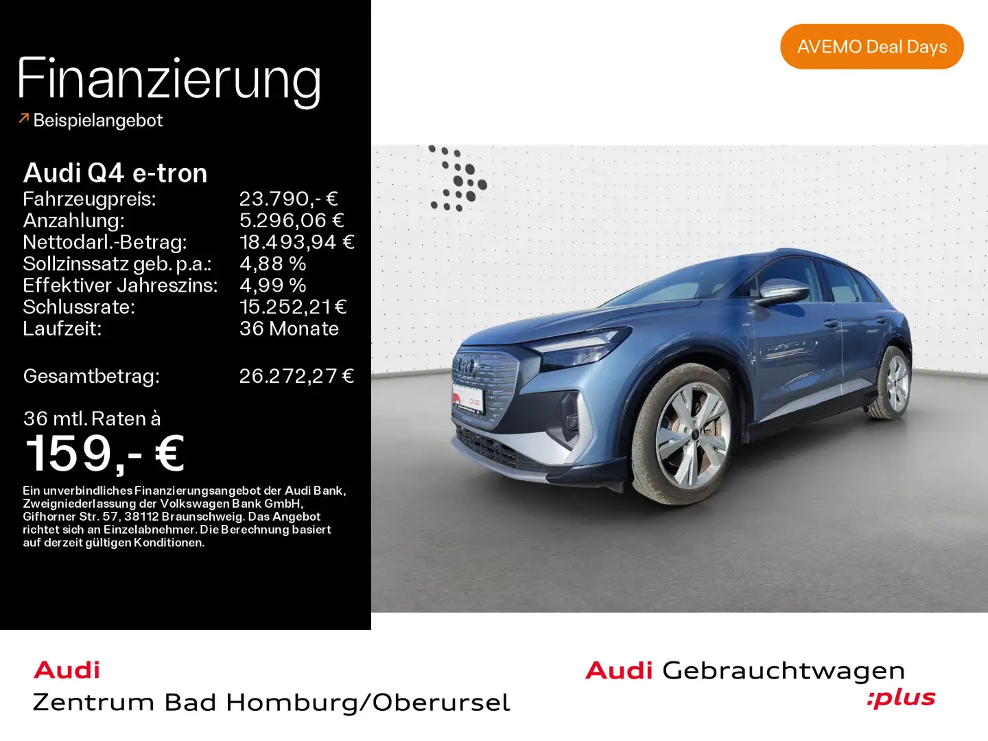 Audi Q4 e-tron 50 quattro S line*Navi*LED*Alu*PDC*Vir Blau - 1