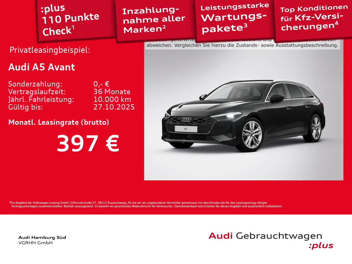 Audi A5 TFSI qu. S tronic NAVI/ACC/KAMERA Schwarz - 1