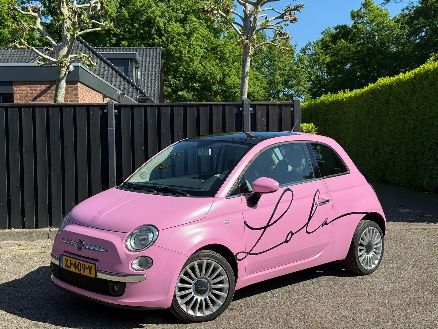 Fiat 500 1.2 Lounge ROZE automaat PANO Білий - 1