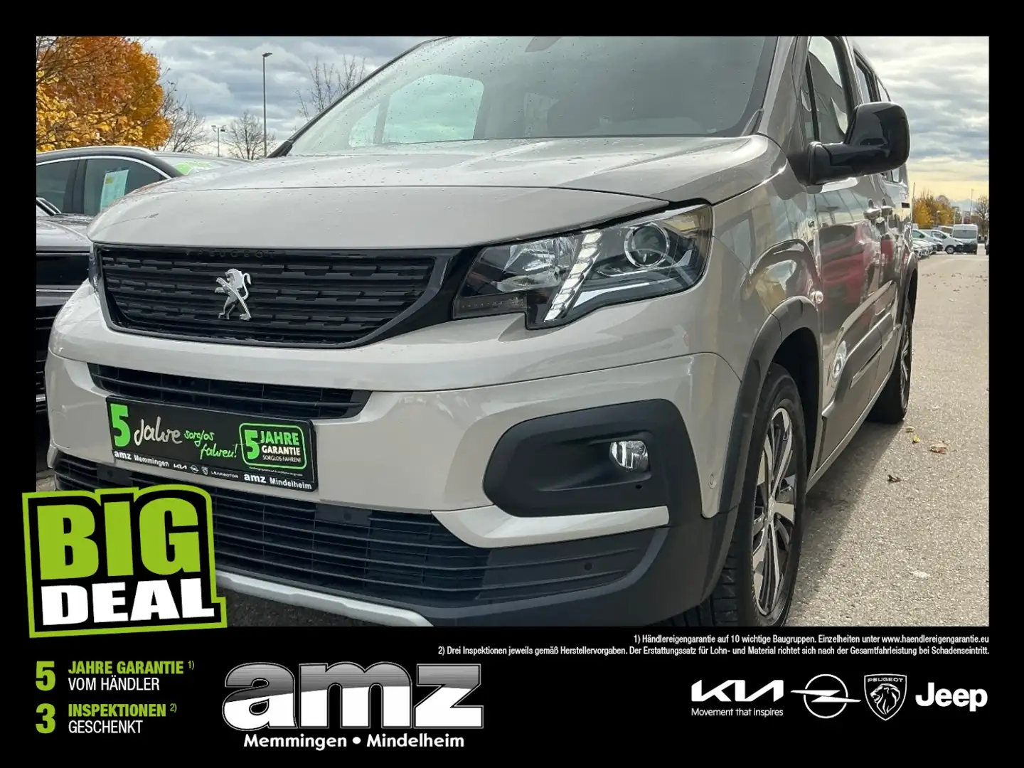 Peugeot Rifter 1.5 BlueHDi GT *7-Sitzer*Lang*AHK*TOP Beige - 1