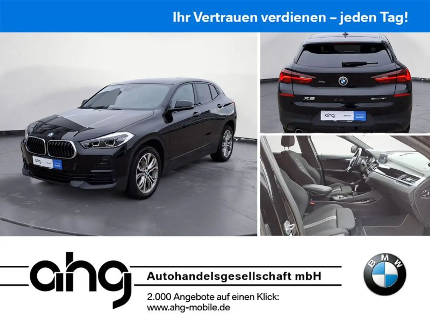 BMW X2 sDrive18i AHK Rü Kamera Sitzheizung Schwarz - 1