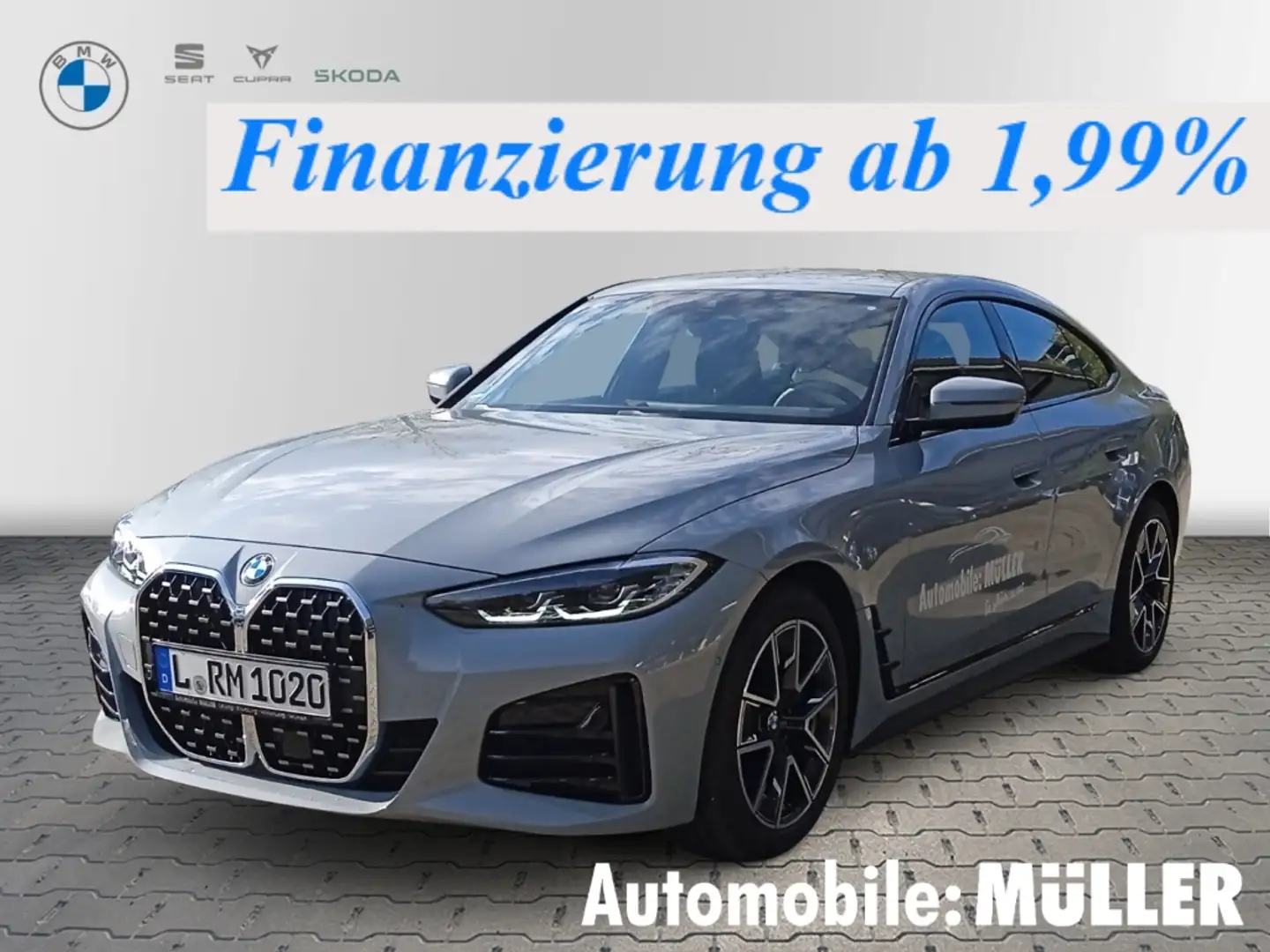 BMW 420 Gran Coupe d xDrive M-Sport+AHK+ACC+DAB+HIFI+ Grau - 1