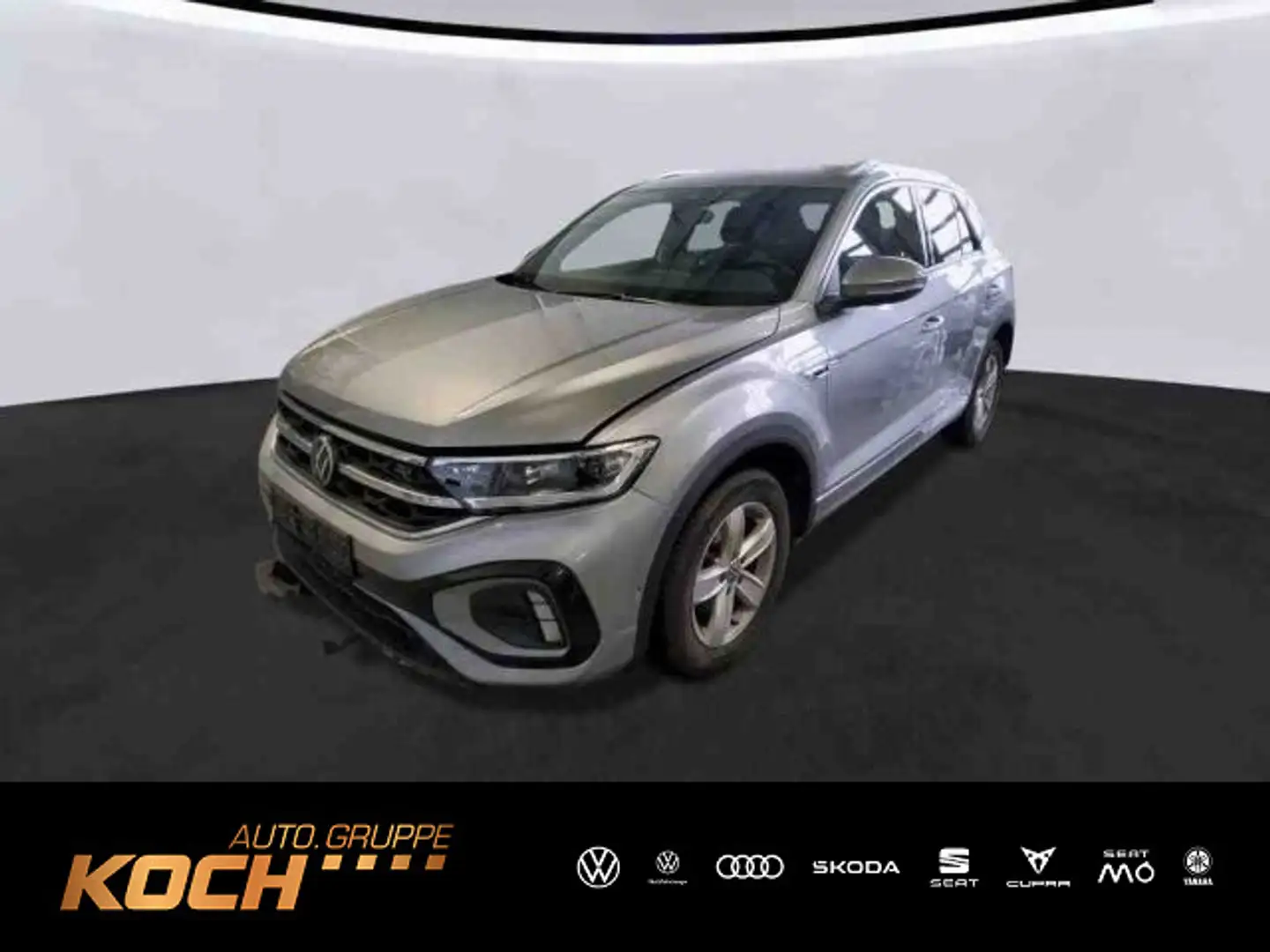 Volkswagen T-Roc 1.5TSI R-Line AHK LED SHZ KLIMA KAMERA Plateado - 1