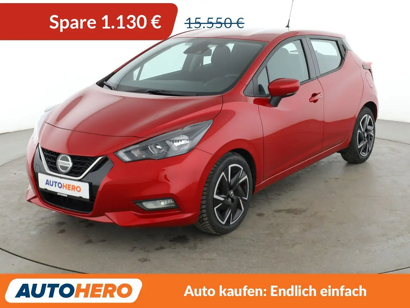 Nissan Micra 1.0 IG-T N-WAY Aut*TEMPO*PDC*SHZ*KLIMA* Rouge - 1