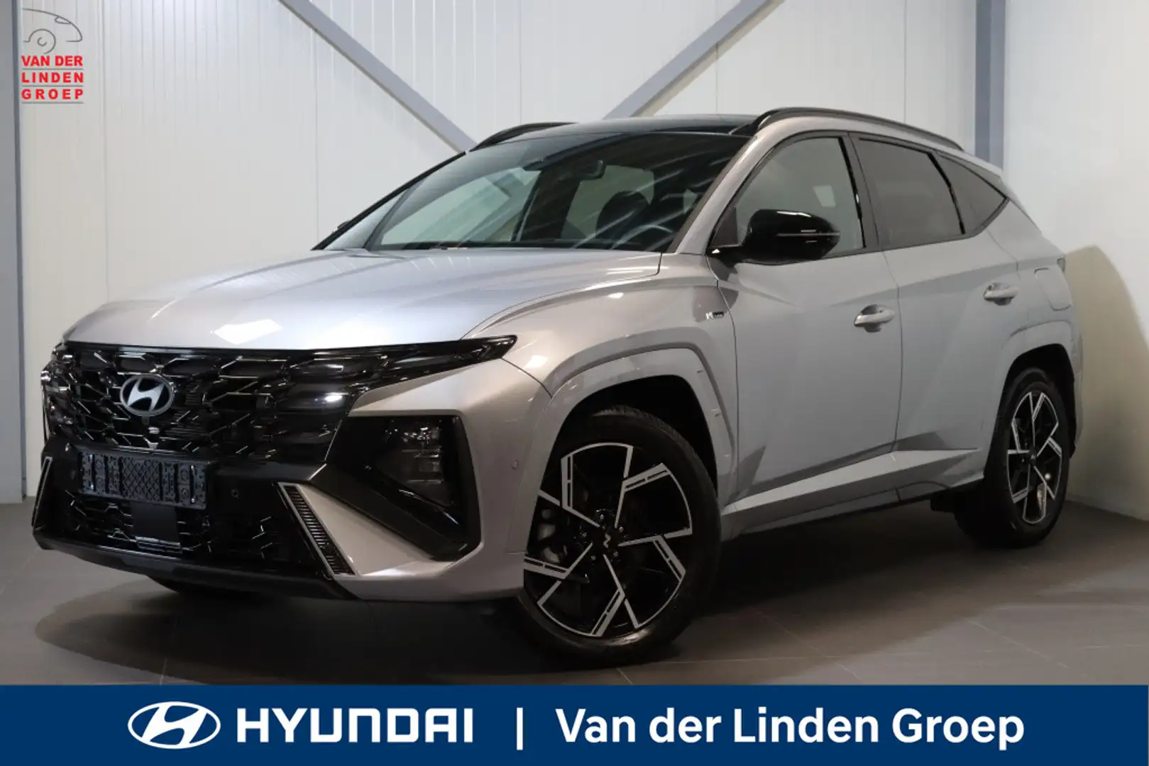 Hyundai TUCSON 1.6 T-GDI HEV N-Line Sky Full Option! + Trekhaak " Gris - 1