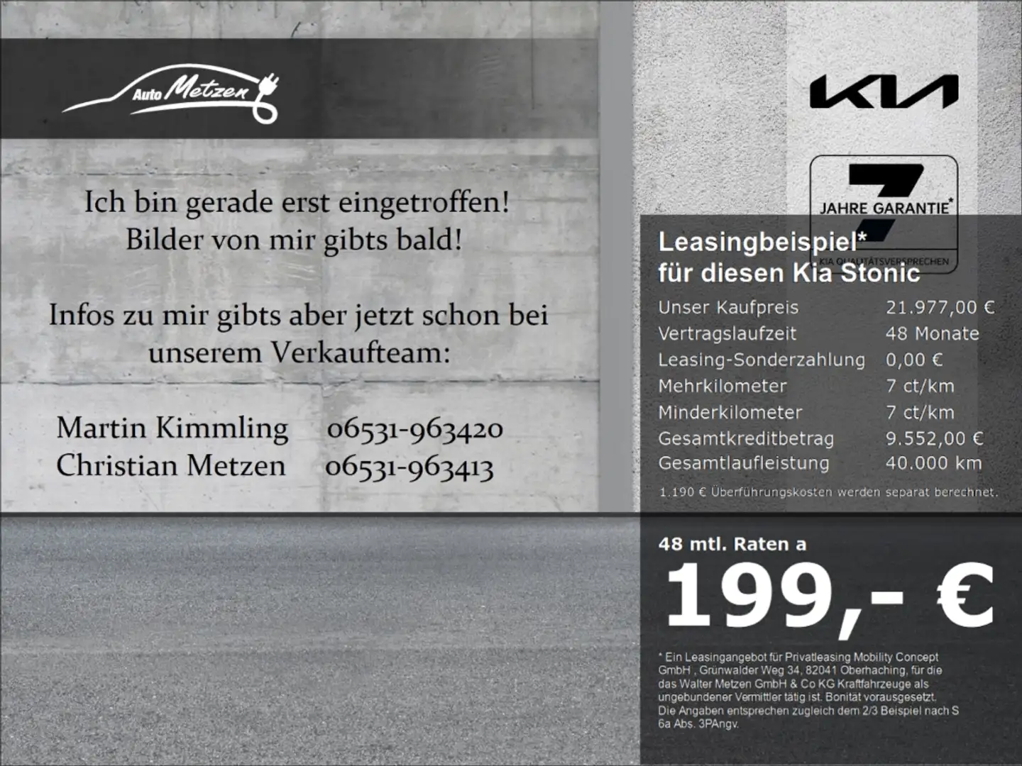 Kia Stonic 1.0 T-GDI Vision Navi Apple CarPlay Android Auto K Weiß - 1