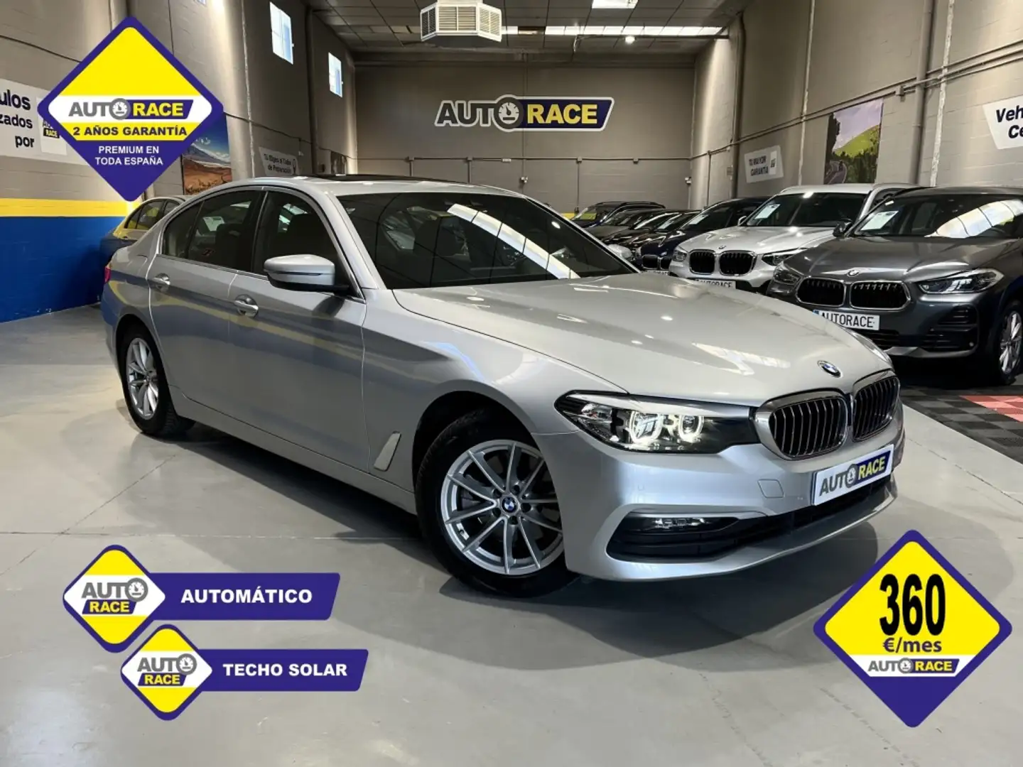 BMW 520 Berlina Automático de 4 Puertas Gris - 1