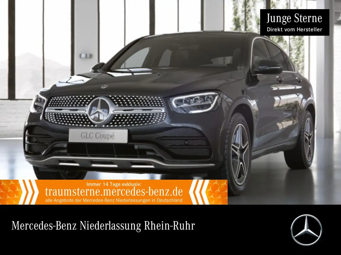 Mercedes-Benz GLC 300 e Coupé 4M AMG+AHK+LED+KAMERA+KEYLESS+9G Grijs - 1