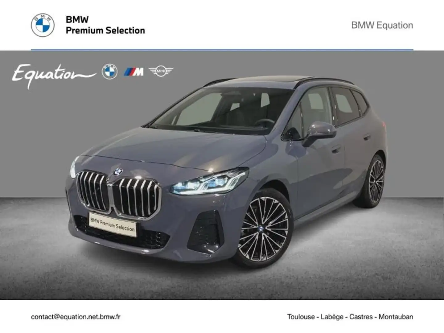 BMW 218 218i 136ch M Sport DKG7 Gris - 1