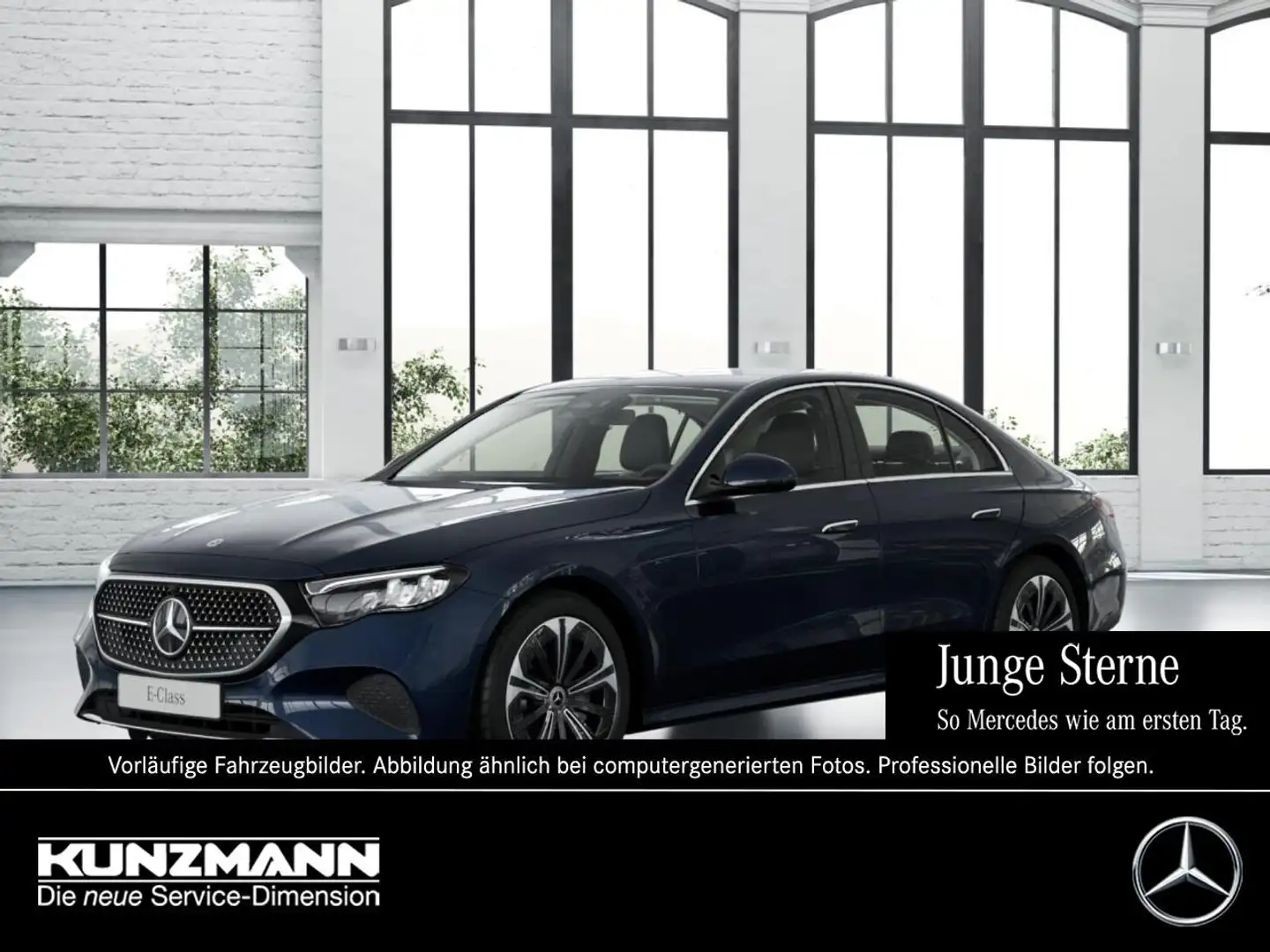 Mercedes-Benz E 300 e 4M Avantgarde Distronic HeadUp SHZ-Fond Blau - 1