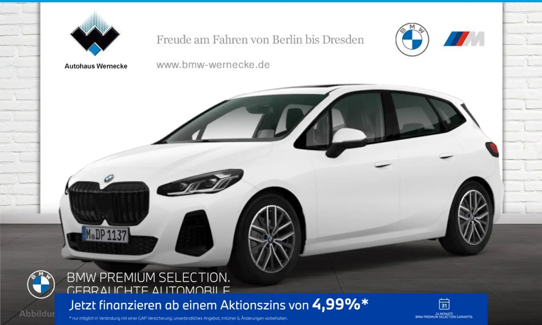 BMW 220 i Active Tourer M Sportpaket Head-Up HK HiFi Weiß - 1