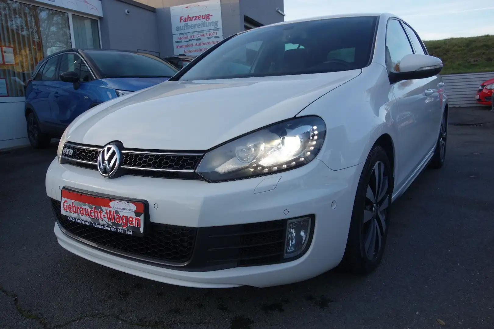 Volkswagen Golf VI GTD Automatik-Navi Blanc - 1