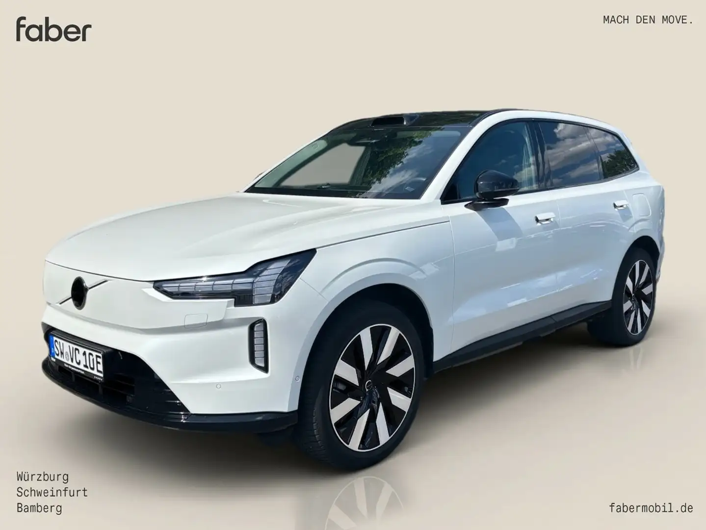 Volvo EX90 Ultra Performance Pure Electric AWD Weiß - 1