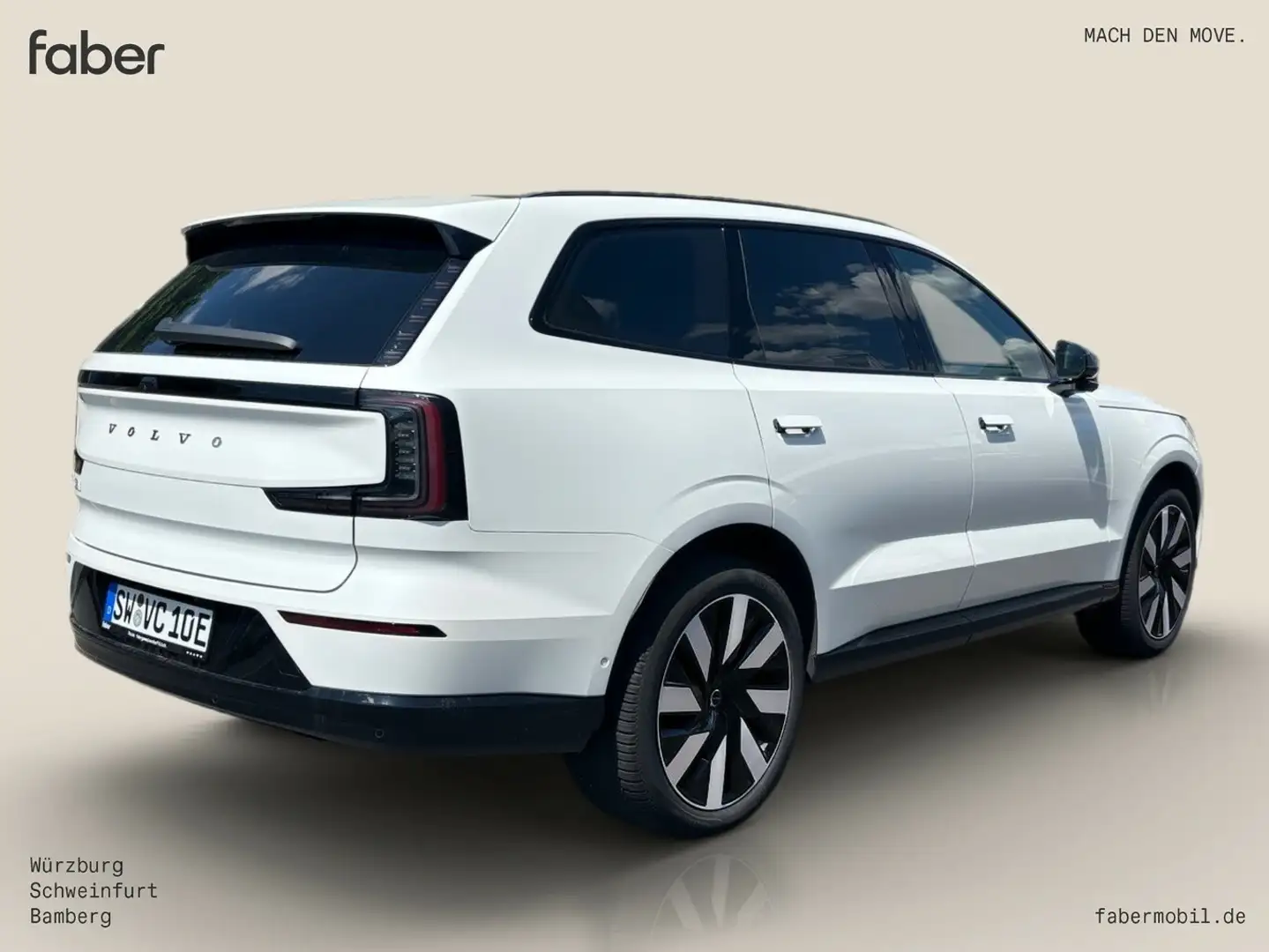 Volvo EX90 Ultra Performance Pure Electric AWD Weiß - 2