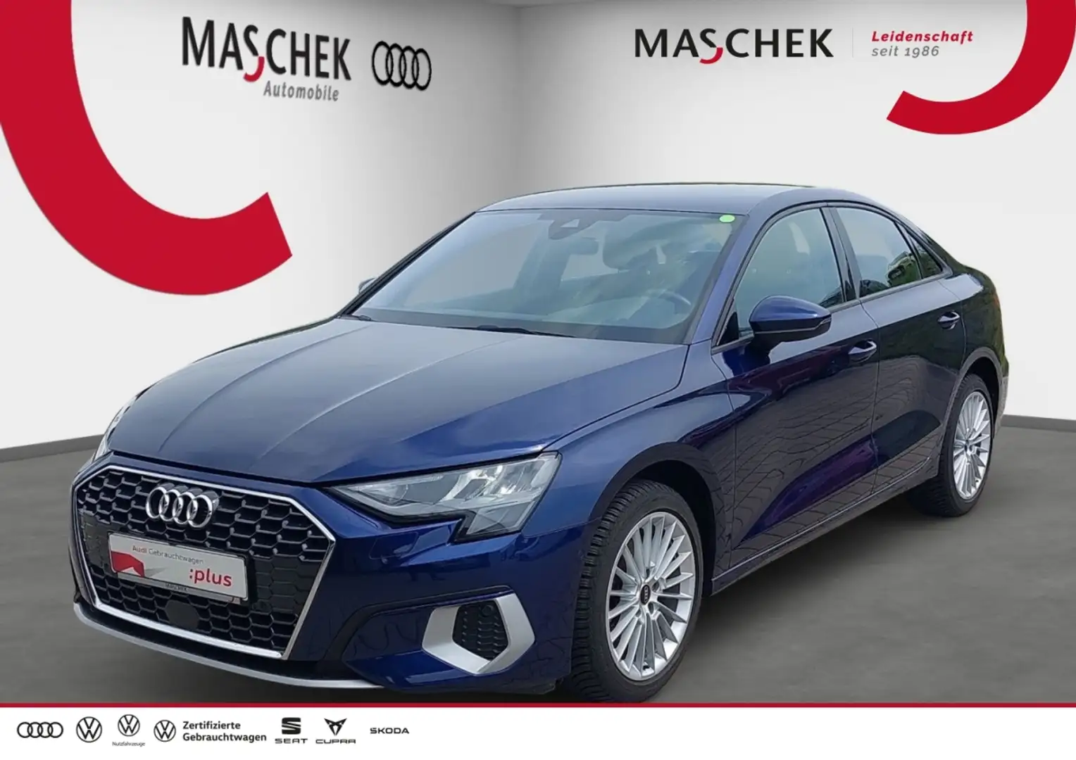 Audi A3 Limousine advanced 30 TFSI Navi Sitzh. VC PDCplus Blau - 1
