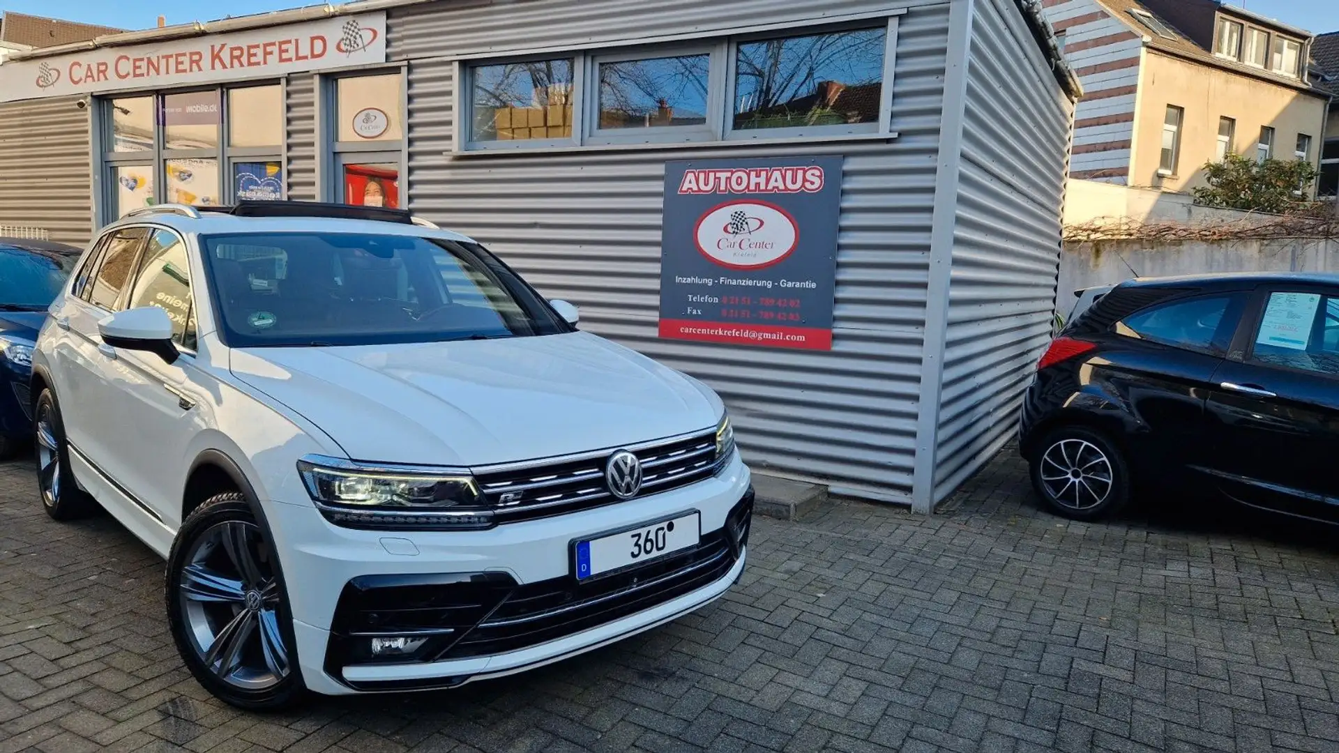 Volkswagen Tiguan 2.0 TDI R-Line Highline 4Motion 360Kamera Weiß - 1